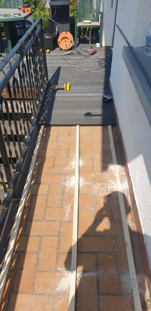 rénovation balcon, lame pvc